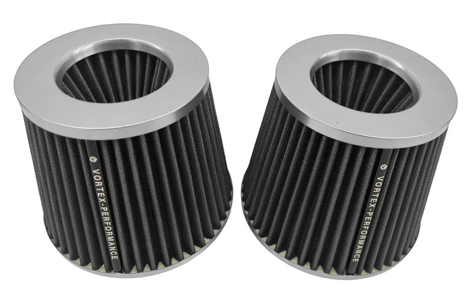 for BMW N54 air intake dual cones 335i 335xi E90 E92 SILVER VS - Imagem 3 de 4