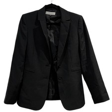 Tahari Arthur S Levine Black Pinstripe Blazer Jacket Career Size 8