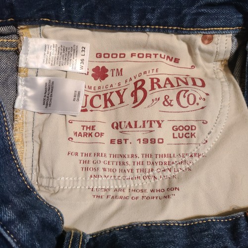 Lucky Brand Legend Jeans Dark Wash Denim 26x32 223 Straight Leg - Picture 5 of 6