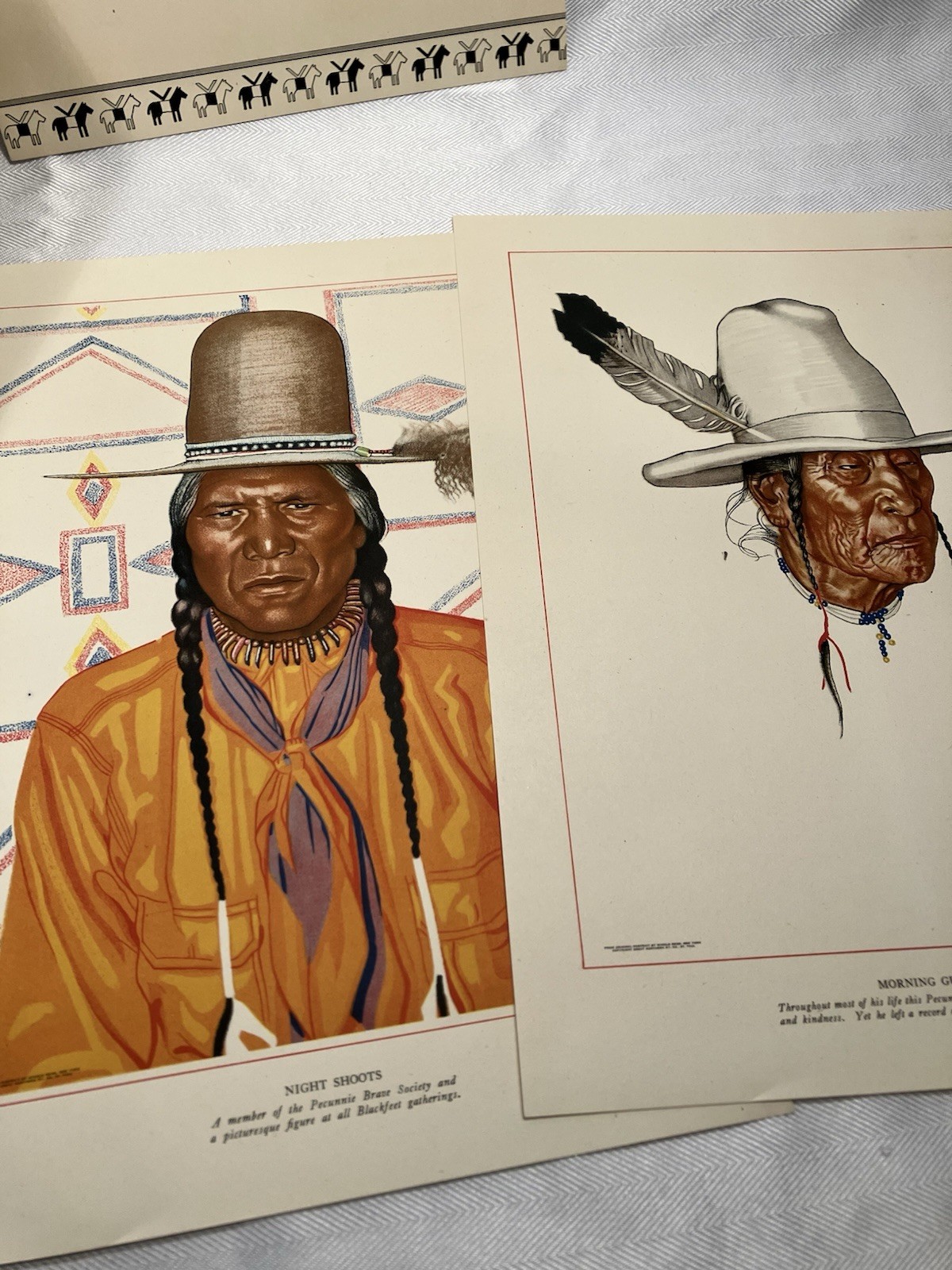 Vintage Blackfeet Indians Of Glacier National Park / Great Northern Railway 