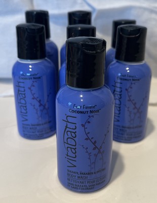  VITABATH Spa Day  COCONUT NOIR Body Wash 2 oz. (Lot of 7)