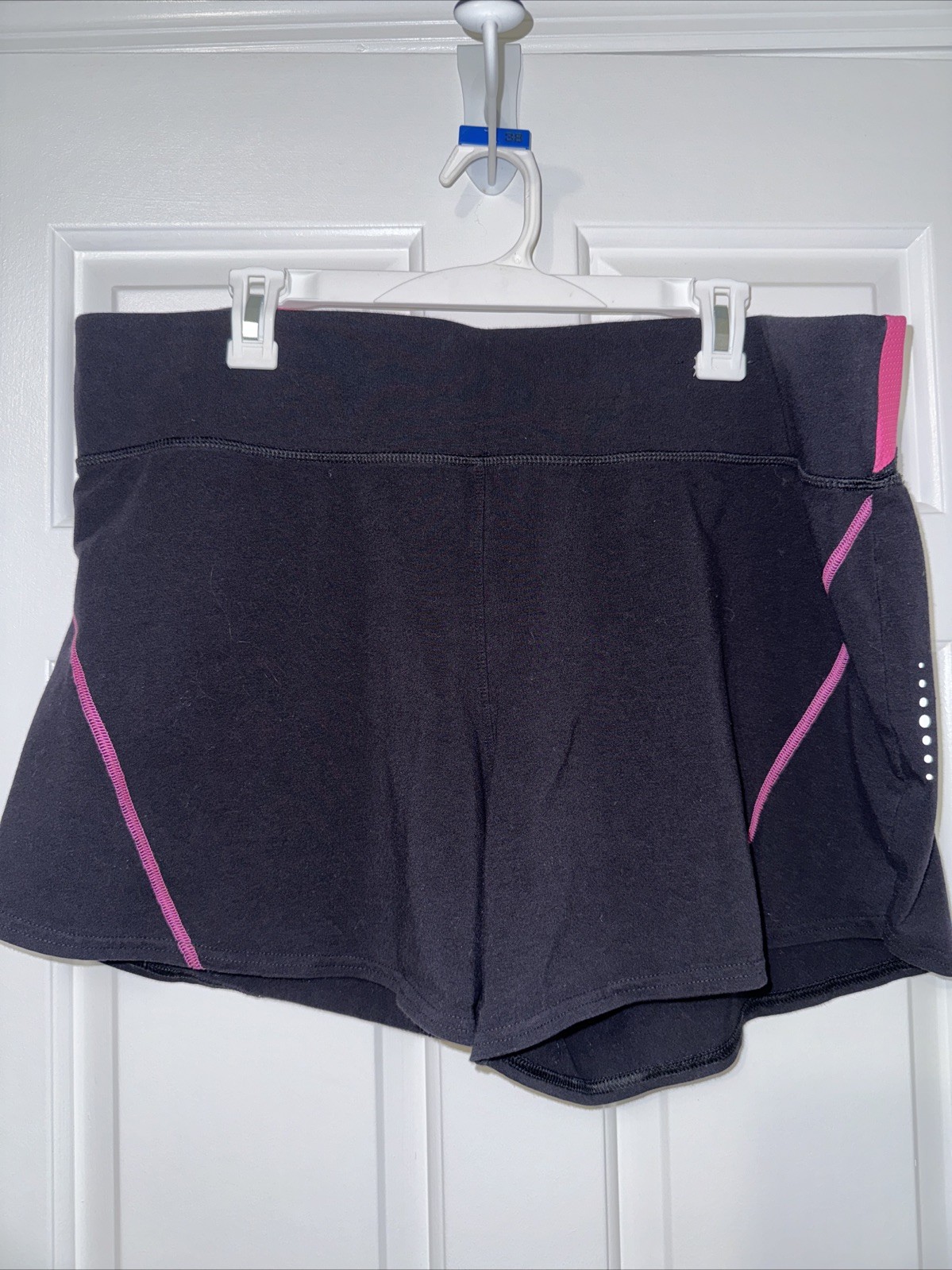 Pantaloncini sportivi Fila donna taglia 2XL neri corsa allenamento abbigliamento attivo elasticizzati