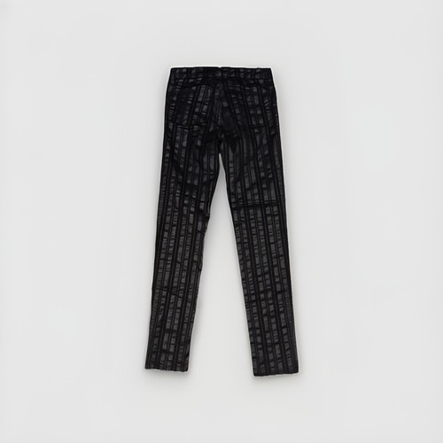 Women's Tripp NYC Black Gray Striped Punk Stretch Pants Size 26 - Picture 2 of 9