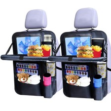 Backseat car organizer 2-Pack ,9 storage pockets, car organizer with tablet h...