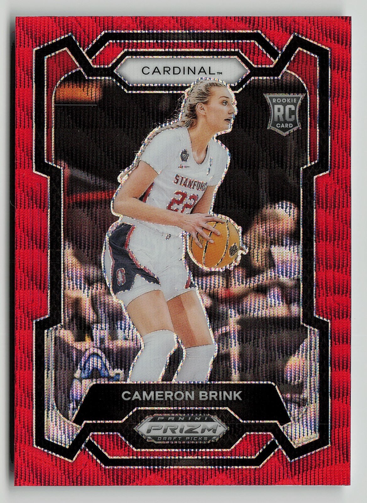 2024 Prizm Draft Picks Cameron Brink Red Wave RC #89 Cardinal