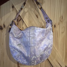RARA Coach Y2K Optic Viola Firma C Grigio Bumble Bee Grande Hobo Bag 5065