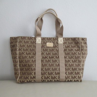 Michael Kors SIGNATURE WEBBING Schultertasche Reisetasche XL Tasche neu