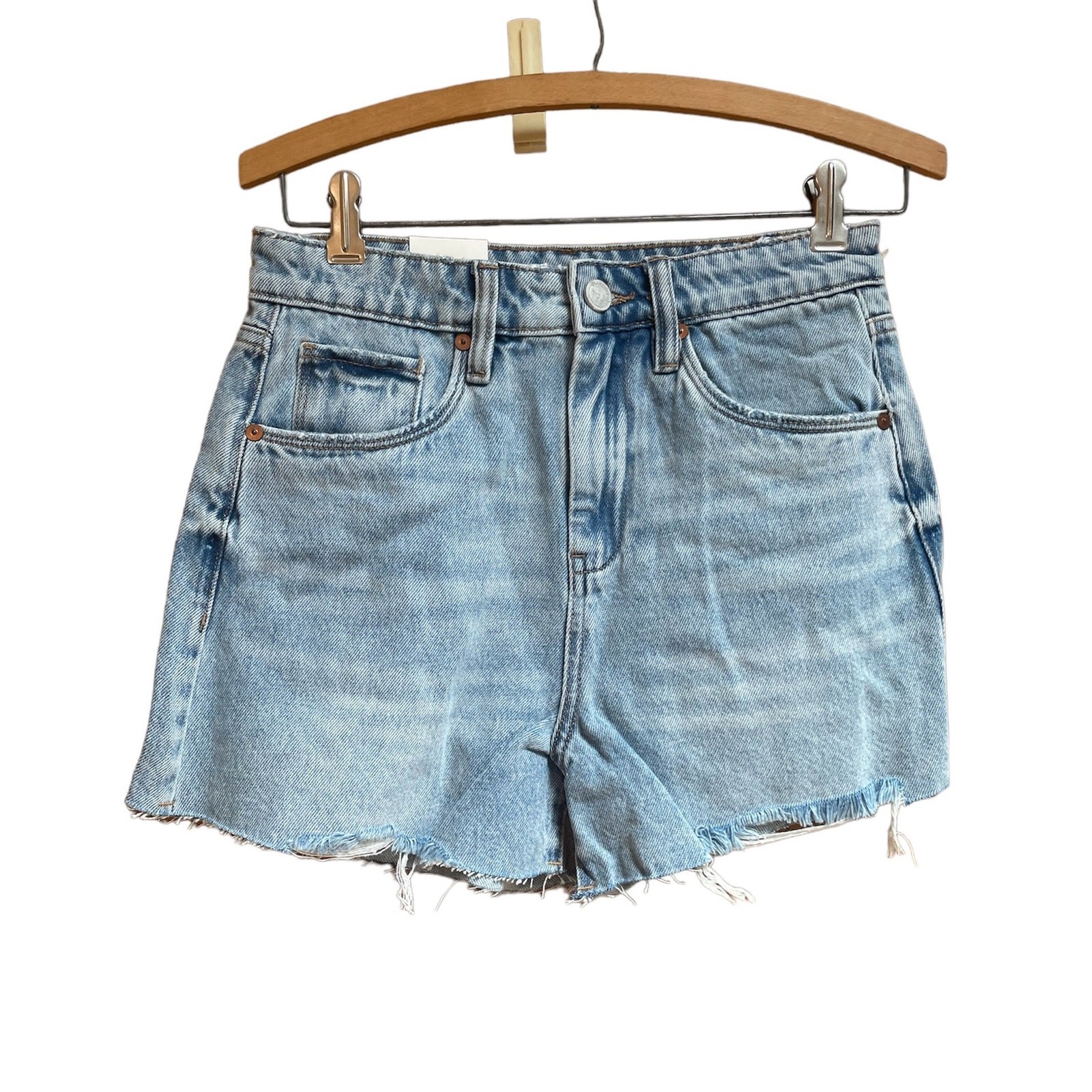 Blank NYC The Reeve High-Rise Cut-off Denim Jean Shorts Womens Size 26