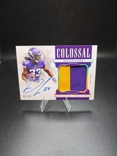 2019 Panini National Treasures Colossal Dalvin Cook Dual Patch Auto 8/25