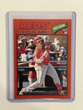 2026 Topps Heritage SP Rookie - Sal Stewart #221 Red Border (RC) Reds