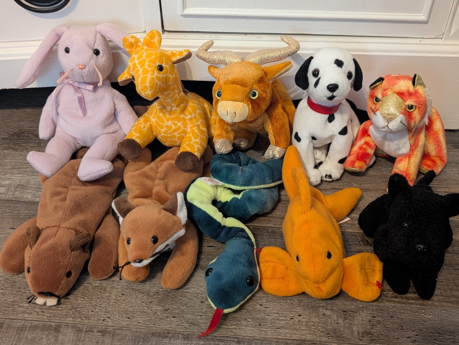 Vintage TY Beanie Babies Lot Of 10, No Hang Tags
