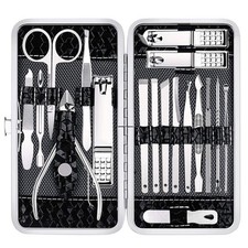 Nail Clippers Set Fingernail and Toenail Clipper Cutters, Manicure Black