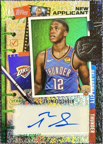 2025-26 Topps - Nuovi candidati Auto Thomas Sorber #NA-TS RC Green Holofoil /99 - Foto 1 di 4