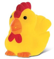 DolliBu Rooster Bath Buddy Squirter - Floating Yellow Chicken Rubber Bath Toy...