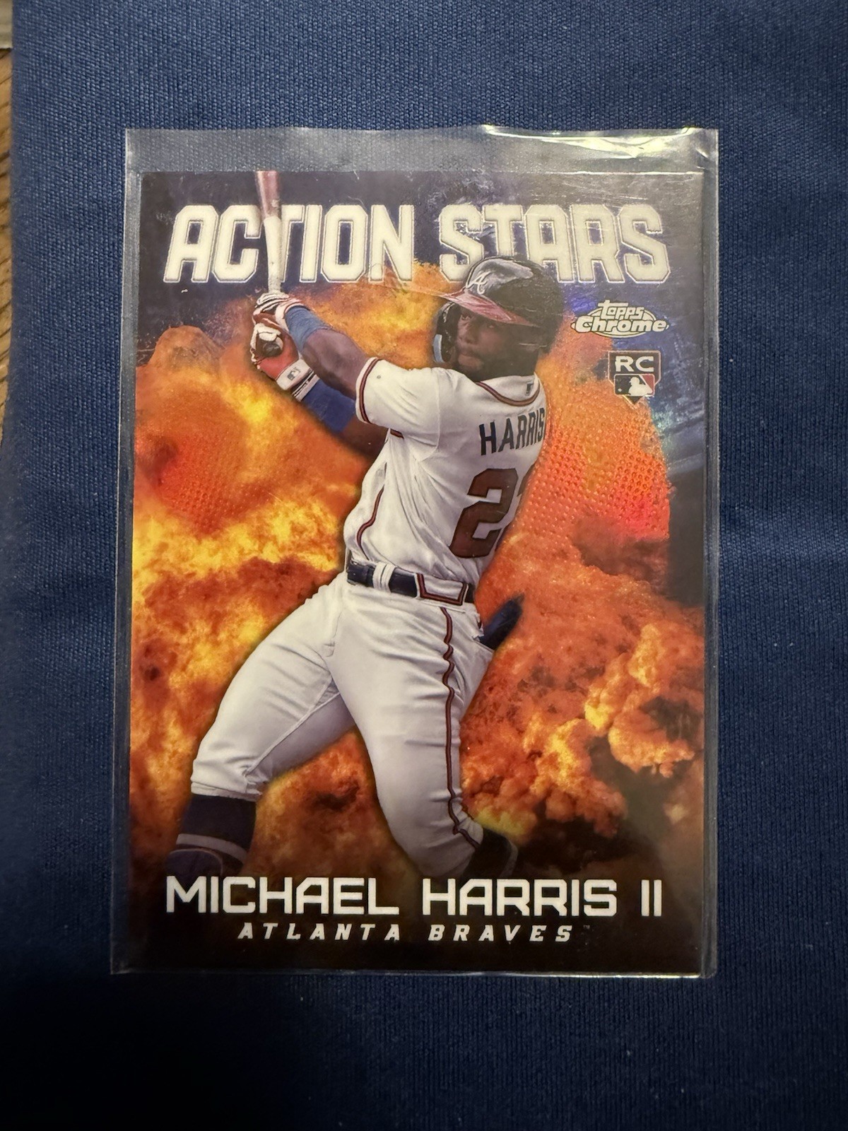 2023 Topps Chrome Update Series - Action Stars Michael Harris II #ASC-6 (RC)