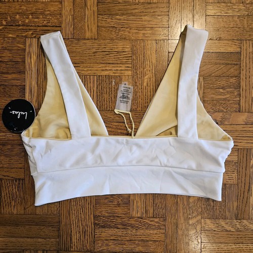 Lulus Daniella Bikini Top Donna Taglia S Bianco Nuovo Con Etichette! - Foto 5 di 7