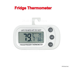 Waterproof Refrigerator Thermometer Digital Fridge Freezer Large LCD Display
