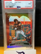 2024 PANINI THREE & TWO DOWNTOWN #8 DYLAN CREWS PSA 9