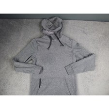 Nike Dri-FIT Training Hoodie Mens Small Gray Pullover Sweatshirt Pocket CU6269