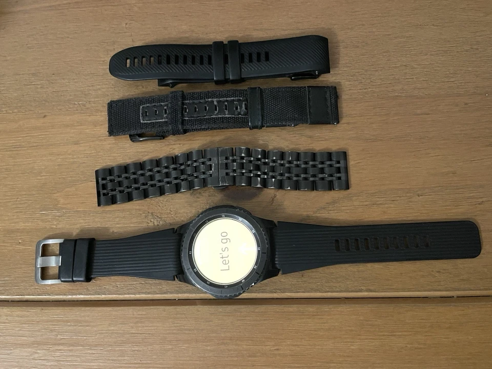 Samsung Gear S3 Frontier 46mm Stainless Steel Case W/ Extra Wrist Bands - Image 2 of 4