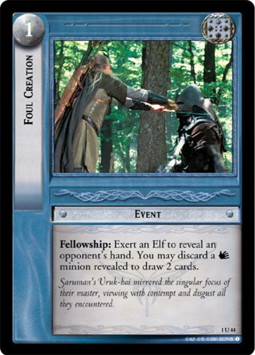 Foul Creation - Foil Mint/Near Mint LOTR: Fellowship of the Ring (Foil)