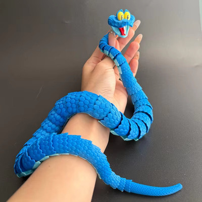 Gary the Snake 3D Printed Articulated Model Toy Movable Joints for Gift Animal C