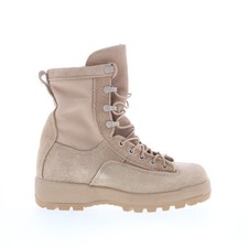 Botas tácticas McRae Army Temp Weather hechas en EE. UU. beige extra anchas para hombre