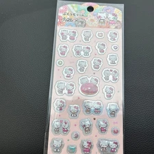 Sanrio Hello Kitty Puku Seal Stickers CanDo  Rare, Used, Light
