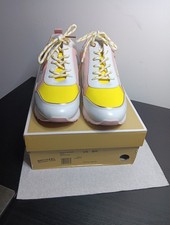 MICHAEL KORS Maddy MESH Trainer Fashion Sneakers size US 8 M white
