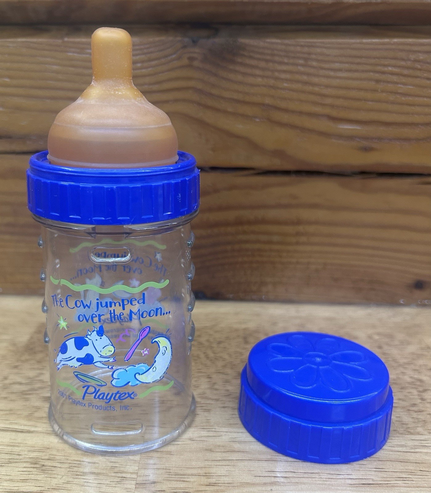 Vintage Playtex Decorated Nurser Latex Nipple Drop In 4 oz B