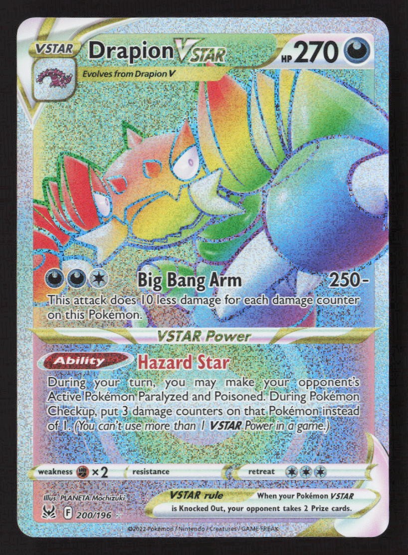 Drapion VSTAR (Secret) 200/196 - SWSH11: Lost Origin - Pokémon TCG - NM