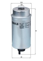 Mahle Kraftstofffilter Ø 79 Mm (Kc 116) FüR Ford Transit Convoy Lti Tx Tourneo