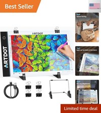 A4 LED Light Pad for Diamond Art Kits for Adults,USB Powered Adjustable Brigh...