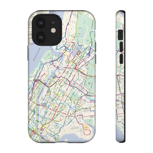 MTA Bronx Bus Map (1999) Phone Case (Apple/Samsung) - Tough & Stylish - 第 114/241 張圖片