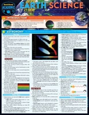 Earth Science : A QuickStudy Laminated Reference Guide Frank Misk
