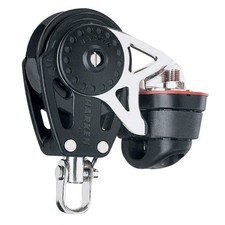 Harken 40mm Carbo Single Ratchet Block w/Swivel Becket Cam Cleat 2610 