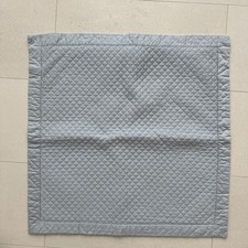 Used RALPH LAUREN HOME WYATT COLLECTION LIGHT BLUE QUILTED EURO PILLOW Case SHAM