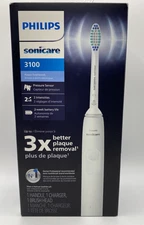 Philips Sonicare 3100 Rechargeable Sonic Power Toothbrush -White- HX3681