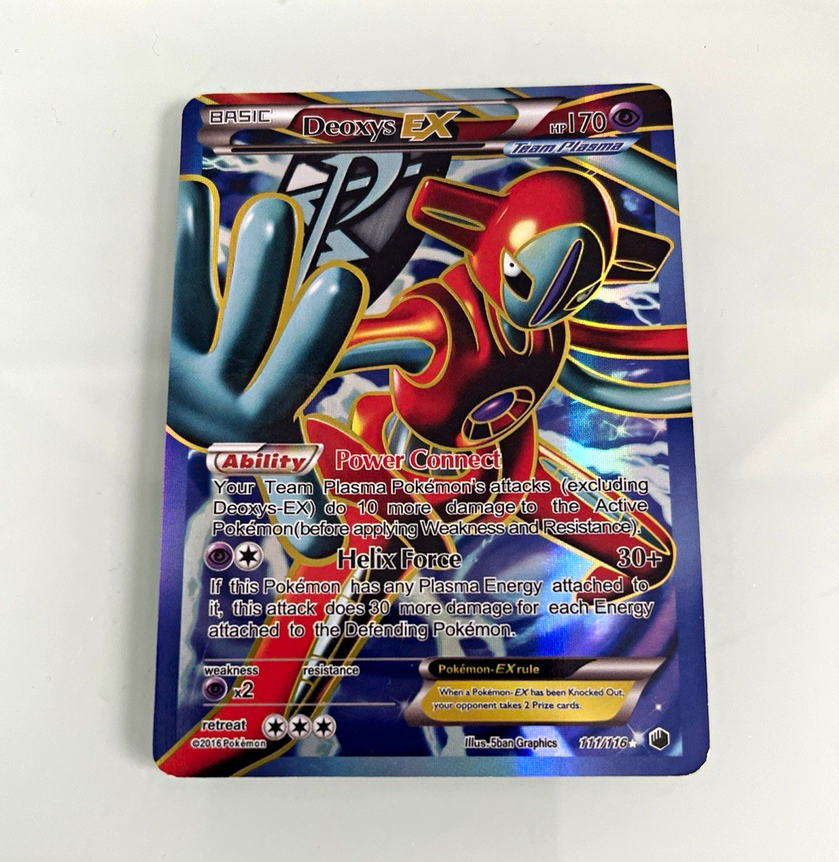 The Pokémon Company Deoxys-EX 111/116 Fates Collide Holo Ultra Rare ENG