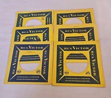 45 RPM 7" RECORD SLEEVES CO. SLEEVE 6 PACK SEE PHOTOS RCA/Victor SLV337
