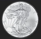 2008 American Silver ASE Eagle Gem Brilliant Uncirculated in  AIRTITE Holder