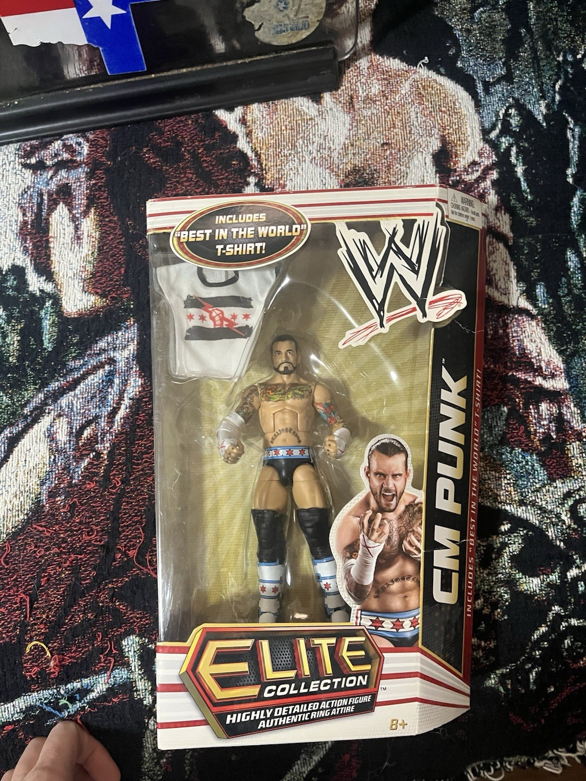 NIB New CM Punk WWE Elite Collection Series 16 Best In World T-Shirt Mattel 2012