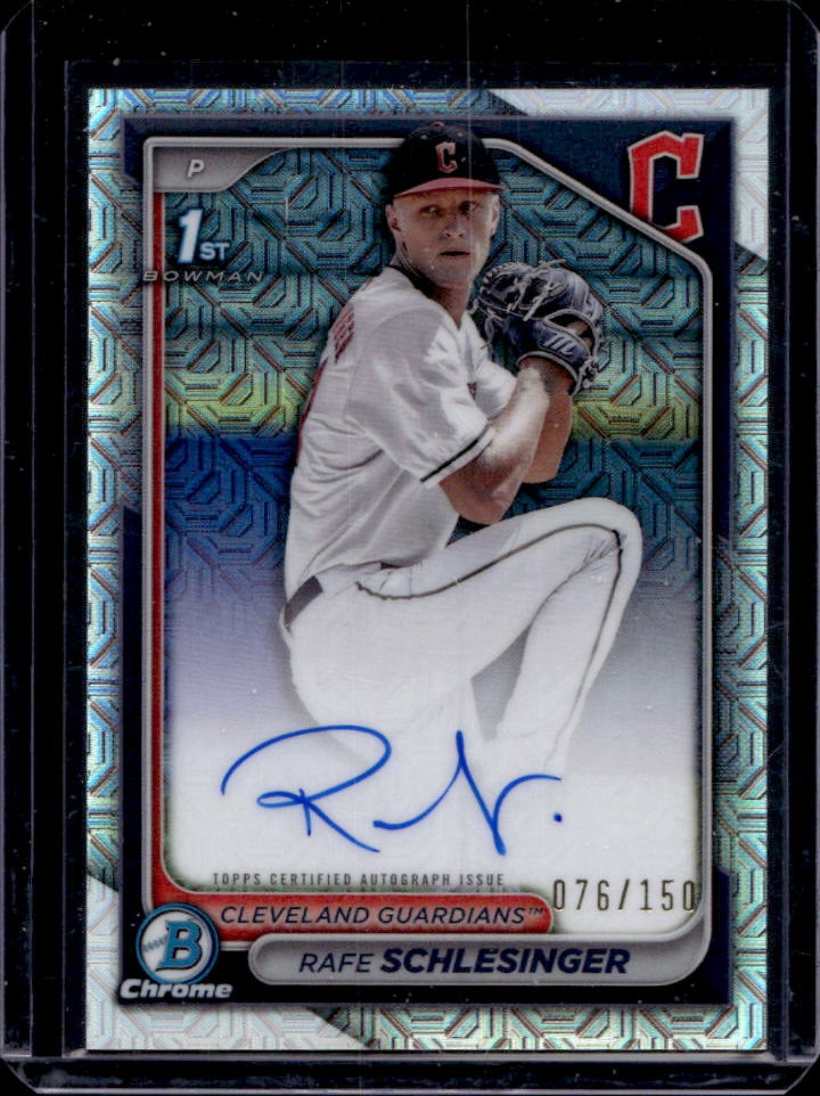 2024 Bowman Draft Rafe Schlesinger Chrome Auto HTA Choice Refractor 1st #/150