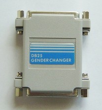  Qty 1 Gender Changer DB25 Female to Female RS232 25 Pin. Reconfigurable