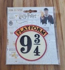 NEW Harry Potter 9 3/4 Hogwarts Express Iron On Embroidered Patch Ata-boy 10489