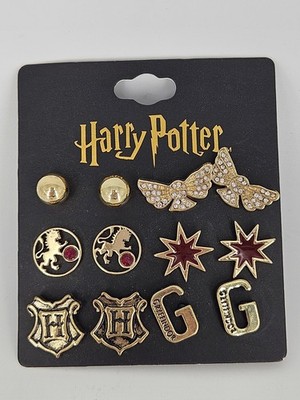 Harry Potter Gryffindor Earring Set, Six Pack Earrings, Never Worn