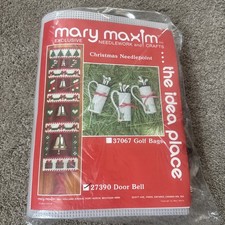 "Door Bell" Mary Maxim Plastic Canvas Christmas Needlepoint Kit # 27390 NEW