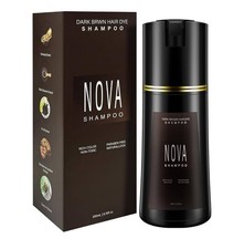 hair dye shampoo 3 in 1 Instant Gray Coverage For Men  Women Dark Brown 200ml