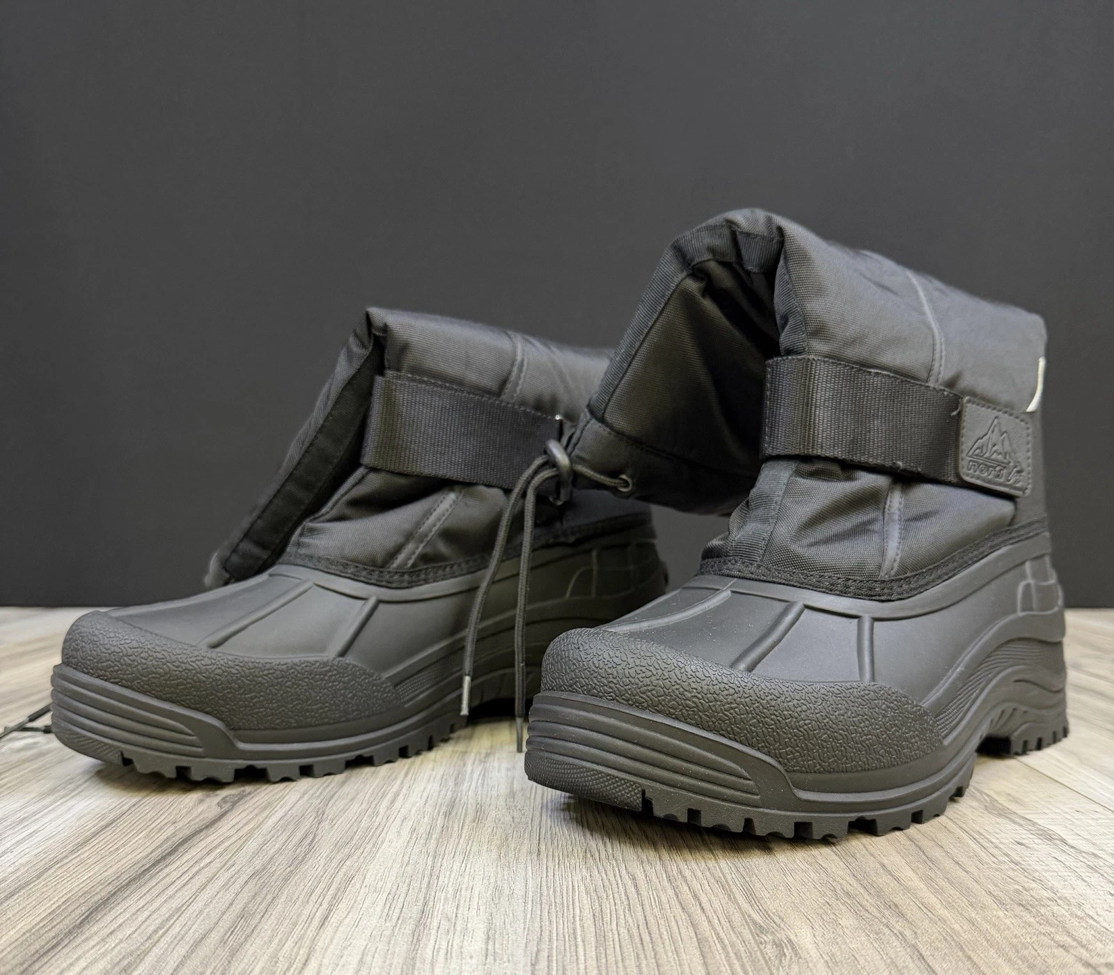 Nortiv 8 Quebec-M Men’s Tall Snow Boots Black Waterproof Insulated US 13 NEW