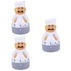  3 PCS Küchenzeit Timer Küchencountdown -Timer Mechanischer Küchentimer